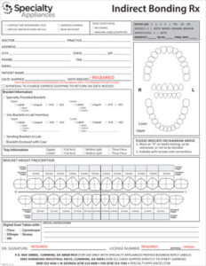 Rx Sheet Indirect Bonding Specialty Appliances