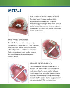 Specialty Appliances catalog - metals